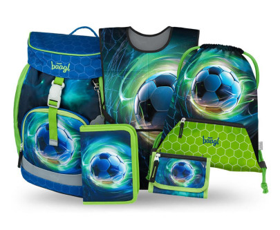 Set 5 Airy Futbal Lopta: batoh, peračník, sáčok, zástera, peňaženka Baagl