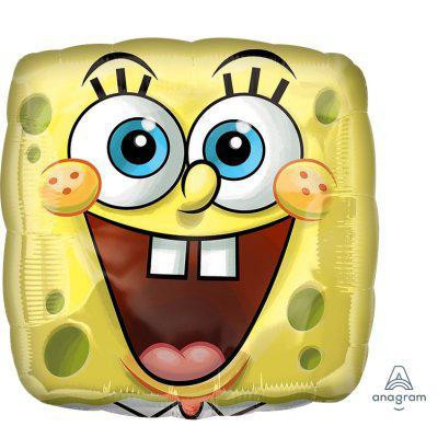 Štvorec - SpongeBob Square Face 43 cm - fóliový balónik