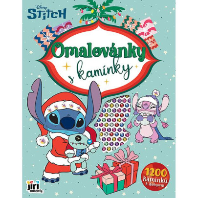 Maľovanky s kamienkami Lilo & Stitch Vianoce