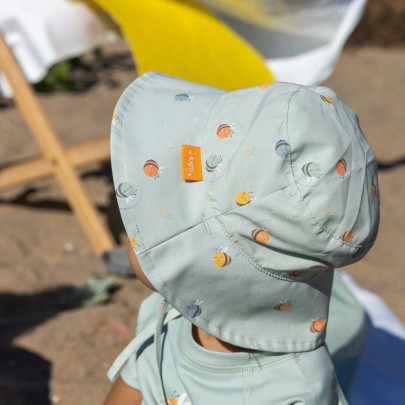 Obojstranný klobúčik s UV ochranou (0-6m) Bee Happy