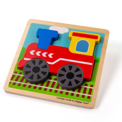 Vkladacie puzzle Vláčik Bigjigs Toys