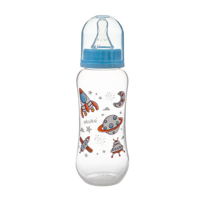 Dojčenská, plastová fľaštička 250 ml Space Akuku