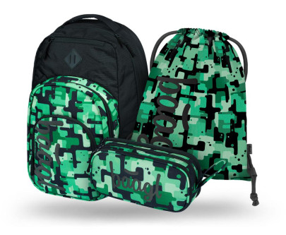 Set 3 Coolmate Green: batoh, peračník, sáčok Baagl