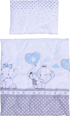 Set perinka a vankúš do kočíka Scarlett Gusto - modrá