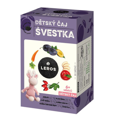 Detský čaj Slivka Leros