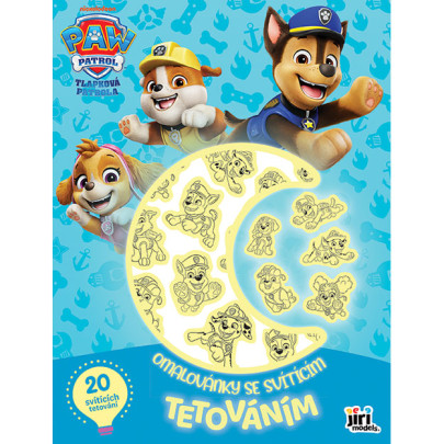 Omaľovánky so svietiacim tetovaním Tlapková patrola