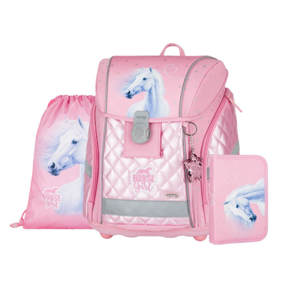 Školská súprava 3 ks Premium Light kôň romantic OxyBag