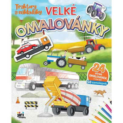 Veľké omaľovánky Traktory a nákladiaky