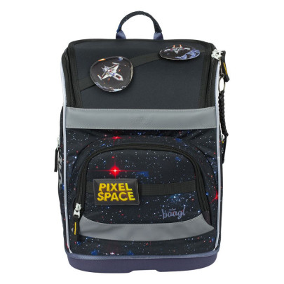 Školská aktovka Zippy plus Pixel Space Baagl