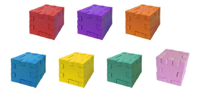 Hlavolam penová kocka 80 x 80 x 15 mm Matuška Dena