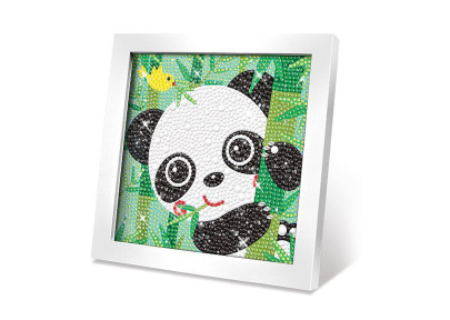 Kreatívne set obraz s kamienkami panda