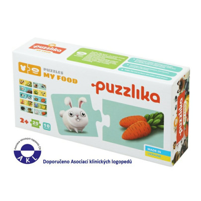 Náučné puzzle 20 dielikov Puzzlika - Moje jedlo