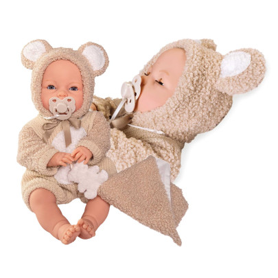 Mrkacie bábätko so zvukmi a mäkkým látkovým telom 37 cm Bimba 14364 Antonio Juan
