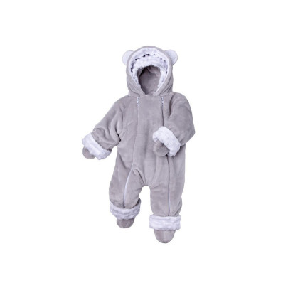 Zimný dojčenský overal Minky Teddy Esito Biela