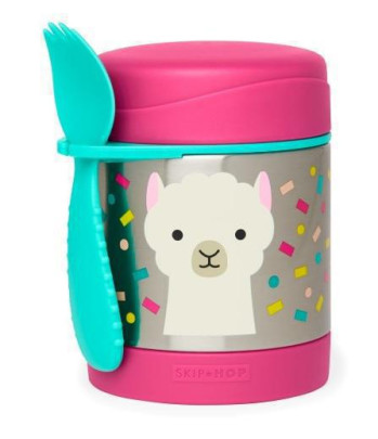 Termoska na jedlo s lyžičkou/vidličkou Zoo 3 r+ 325 ml Skip Hop