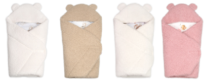 Baránková zavinovačka s kapucňou bavlna/baránok Teddy
