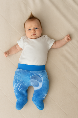 Zimné polodupačky wellsoft svietiace Baby Service raketa modré