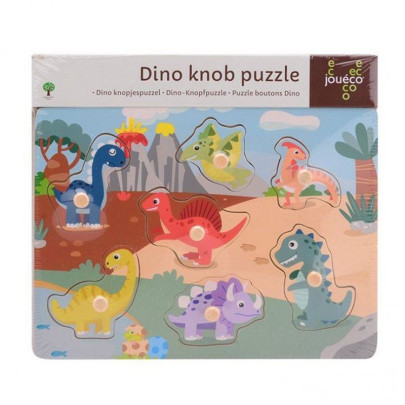 Drevené puzzle s úchytmi Dino I 18 m+