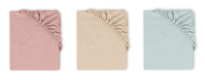 Mušelínové prestieradlo s gumou 60 x 120 cm BabyMatex