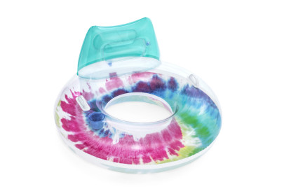 Nafukovací kruh/kreslo s úchytmi Tie Dye 118 x 117 cm Bestway