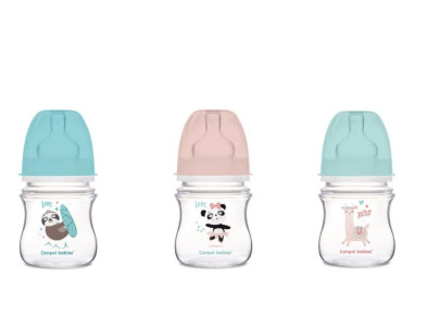 Antikoliková širokohrdlá fľaša Exotic animals 120 ml Canpol babies
