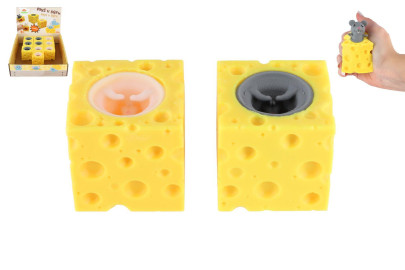 Stláčacia antistresová myška v syre 5x5 cm