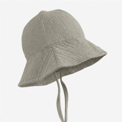 Dojčenský mušelínový klobúčik linen New Baby