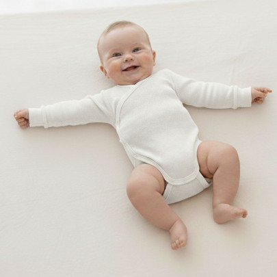 Rastúce zavinovacie body biele vzor obdĺžnik Babyservice