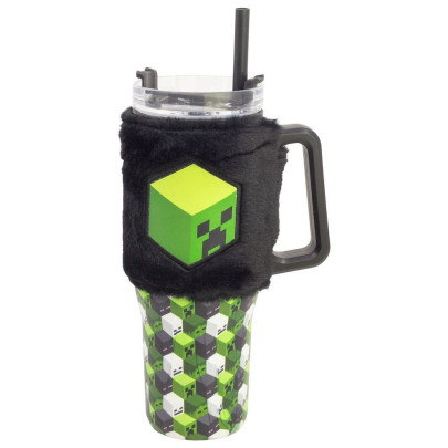 Termohrnček s plyšovým návlekom 770 ml Minecraft