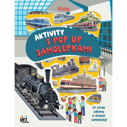 Aktivity s pop-up samolepkami Vlaky