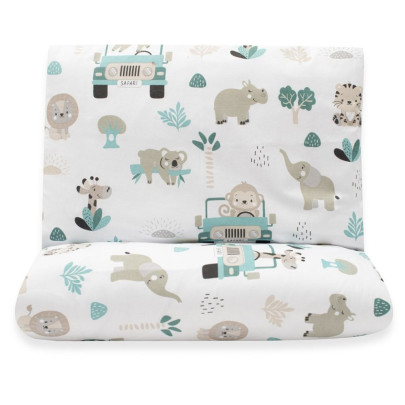 2-dielne posteľné obliečky Safari II 90/120 cm mint New Baby