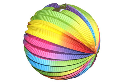 Lampión guľa rainbow 25 cm