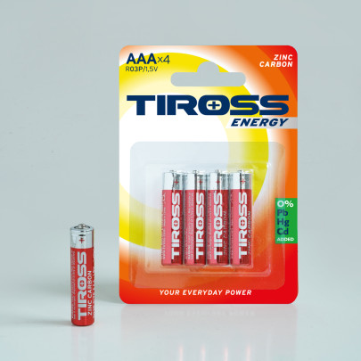 Batéria AAA (R03P, 1.5 V) zinko-uhlíkové balenie 4 ks