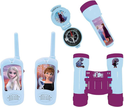 Frozen set vysielačky, ďalekohľad, baterka a kompas Lexibook