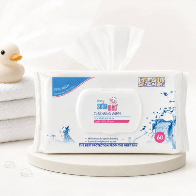 Sebamed Detské vlhčené obrúsky s 99% vody 60 ks