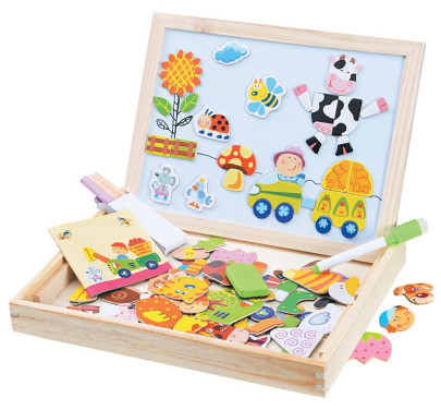 Magnetická tabuľka Farma 102 dielikov 2Kids Toys