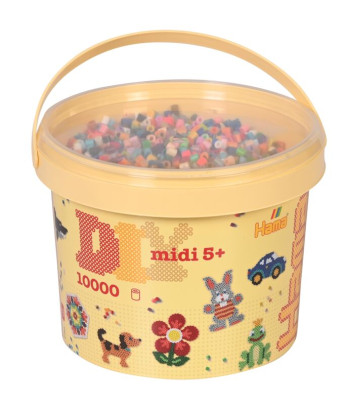 Korálky Mix 10.000 ks MIDI 48 farieb Hama