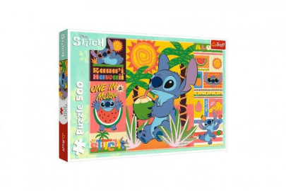 Puzzle Prázdniny so Stitchom 500 dielikov 48x34 cm