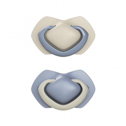 Set symetrických silikónových cumlíkov Light touch 6-18m Pure Color Canpol babies