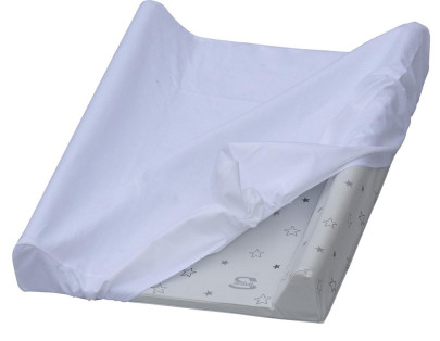 Nepriepustné prestieradlo na prebaľovaciu podložku s tvrdou vložkou 70 x 50 cm biele