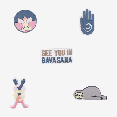 Amulety - ozdoby na topánky Amuletz See you in Savasana mix Coqui
