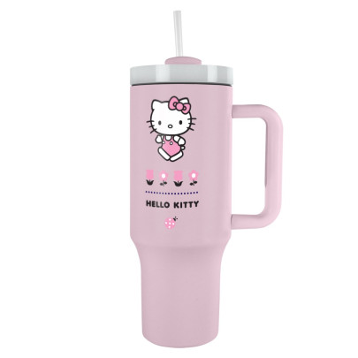 Cestovný hrnček so slamkou Hello Kitty