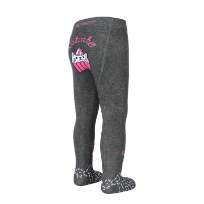 Pančucháče s protišmykom 3x ABS veľ. 92/98 tm. šedé Catcake Be Snazzy