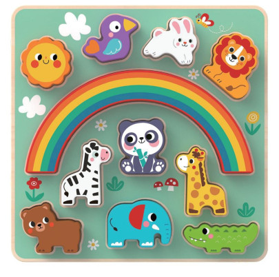 Balančné puzzle so zvieratkami 2 v 1 2Kids Toys