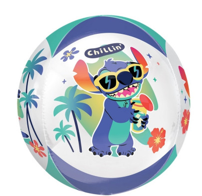 Guľa Stitch 40 cm - fóliový balónik