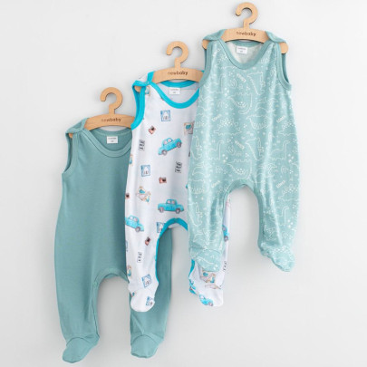 Dojčenské dupačky Classic II 3 ks boy New Baby