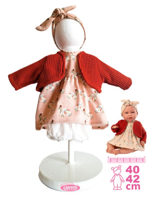 Obleček pre bábiku bábätko New Born veľkosti 40-42 cm s doplnkami Llorens