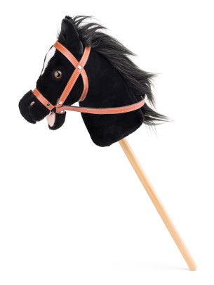 Hobby horse Barón čierny kôň na tyči so zvukmi 
Faunica