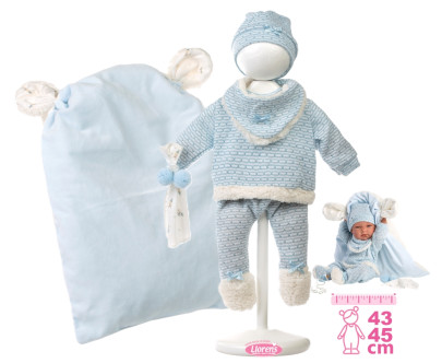 Obleček pre bábiku bábätko New Born veľkosti 40-42 cm s doplnkami Llorens