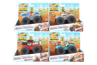 Hot Wheels Monster trucks svietiaci a rámusiaci vrak HDX60